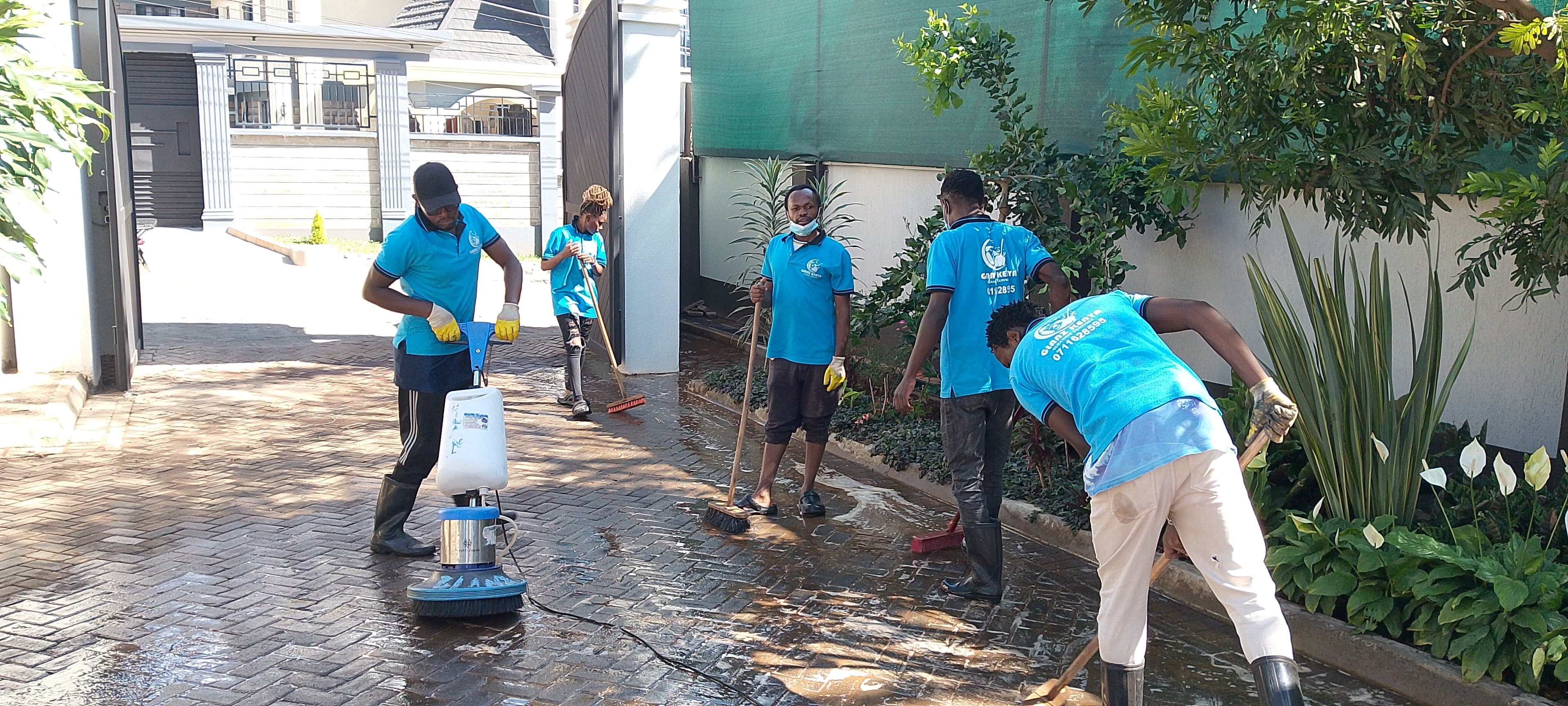 Cabro cleaning Nairobi project 1