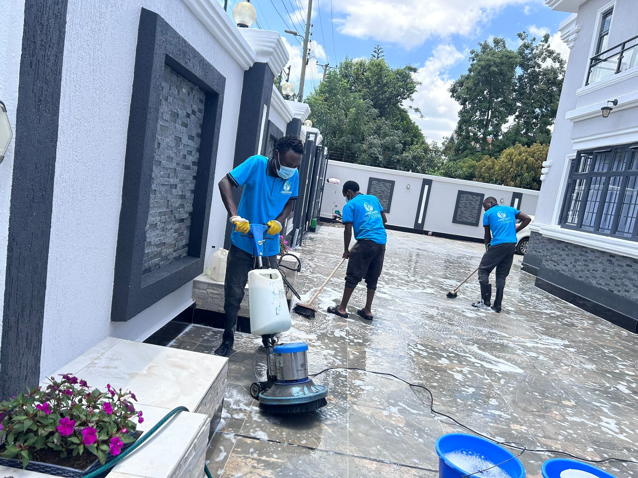 Cabro cleaning Nairobi project 2